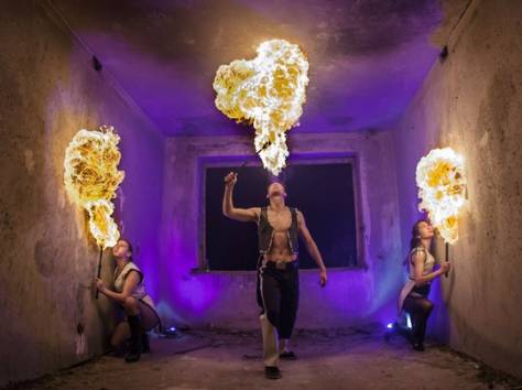 Огненное (фаер-шоу) и световое шоу КУБА, фотография 1