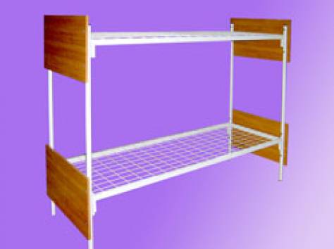 Кровати металлические одноярусные, кровати двухъярусные. Оптом., фотография 4