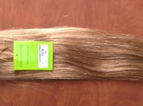 Натуральные волосы на трессе, заколках, кератиновых капсулах, лентах, фотография 2