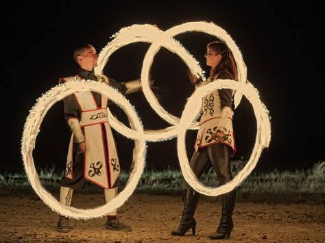 Огненное (фаер-шоу) и световое шоу КУБА, фотография 8