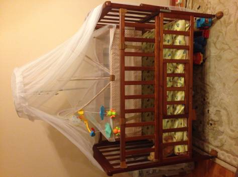 Детская кровать-манеж с люлькой, фотография 1