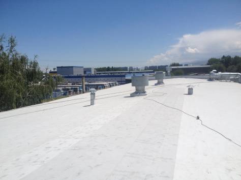 Гидроизоляция кровли ПВХ мембраной, фотография 2