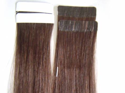 Натуральные волосы на трессе, заколках, кератиновых капсулах, лентах, фотография 2