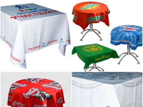 Скатерти для конференций Алматы под заказ (пошив и печать), фотография 1