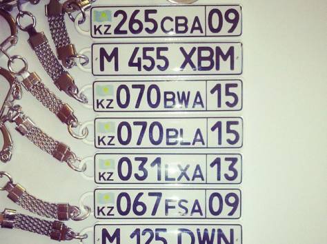 Брелок в виде ГОС НОМЕРА АВТО, фотография 6