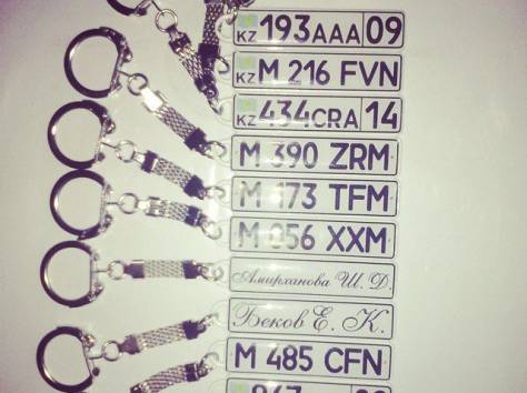 Брелок в виде ГОС НОМЕРА АВТО, фотография 9