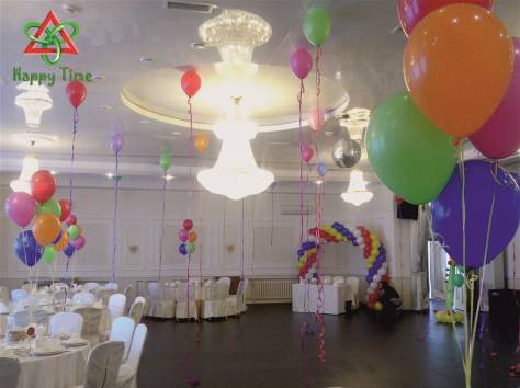 Оформление яркими шарами и сюрпризами, фотография 1