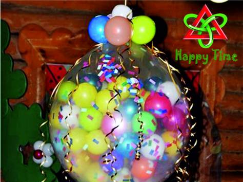 Оформление яркими шарами и сюрпризами, фотография 9