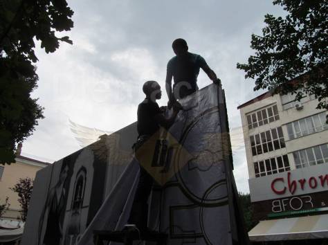 Монтаж демонтаж банеров Алматы, фотография 4