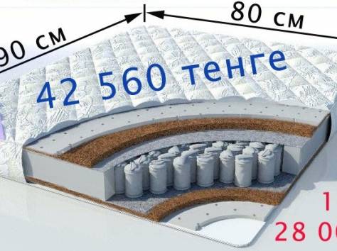 Ортопедические матрасы на заказ с гарантией в Алматы, фотография 1