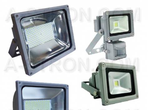 Светодиодные LED прожектора для уличного освещения, фотография 4