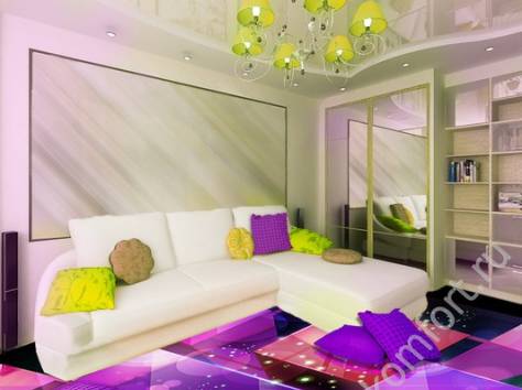 Наливные декоративные полы с 3D рисунками, фотография 2