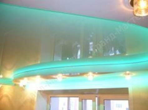 Наливные полы с 3D рисунками и натяжные потолки, фотография 3