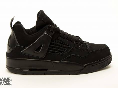 Nike Air Jordan Retro 4 Black, фотография 1