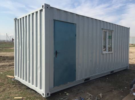 Времянка из контейнера 20ф на участок, фотография 1