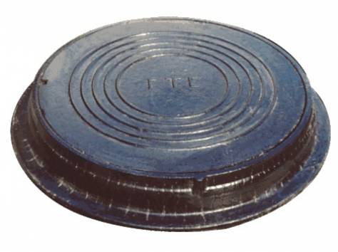 Люк  чугунный телефонный ГТС тип «Л»  с шарниром ГОСТ 8591-76, фотография 1