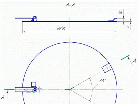 Крышка чугунная телефонного люка  тип «Л» ГОСТ 8591-76, фотография 1