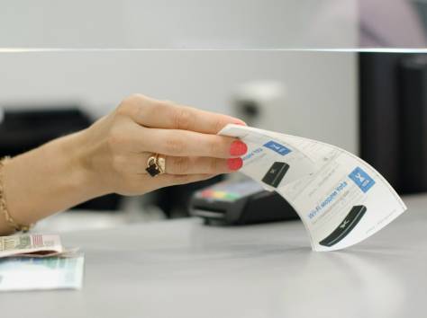 Реклама на чековой ленте, фотография 3