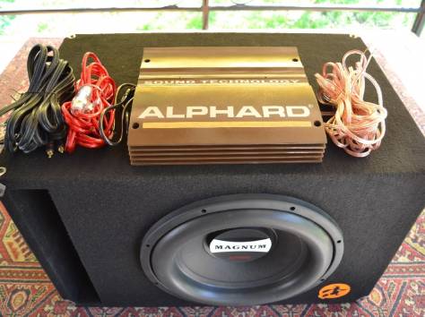 Продам комплект сабвуфер, усилитель, коммутация, фотография 3