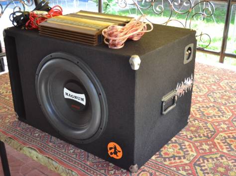 Продам комплект сабвуфер, усилитель, коммутация, фотография 4