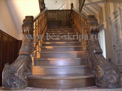 Лестницы для дома деревянные, кованные классические и современные, фотография 3