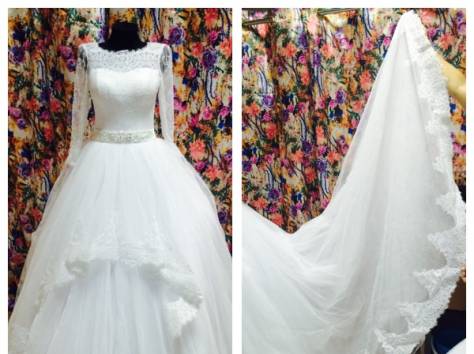 Свадебные платья Наш адрес: г. Алматы, ул. Рыскулова, 103/3, ТЦ Алатау, фотография 3