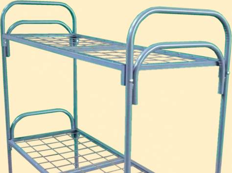 Трехъярусные металлические кровати от производителя оптом, кровати железные по низким ценам, фотография 11