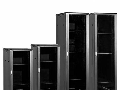 Шкаф напольный 42U, 800*1000*2000,  цвет чёрный,, фотография 1