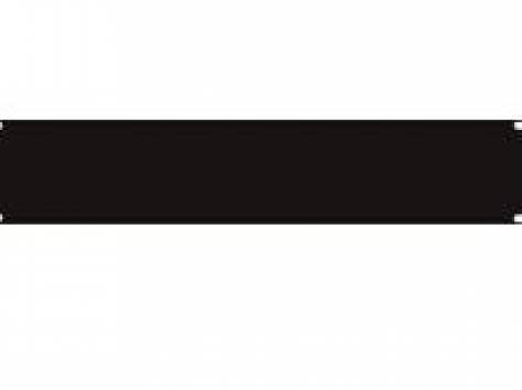 Панель-заглушка 1U, цвет чёрный, фотография 1