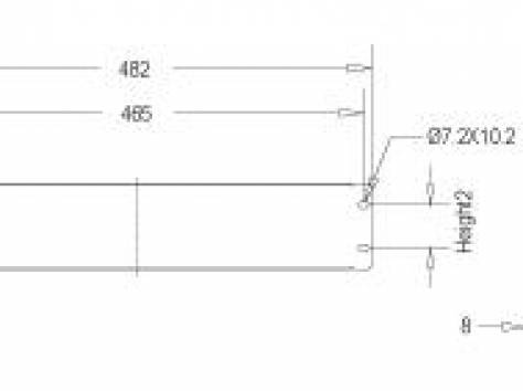 Панель-заглушка 2U, цвет чёрный, фотография 1