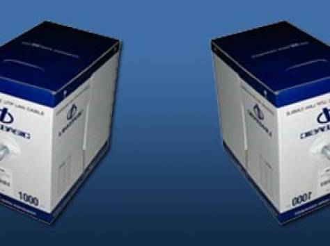 Кабель Cat 5E UTP 4 пары, внутренней прокладки , RAL9016, бухта 305м, фотография 1