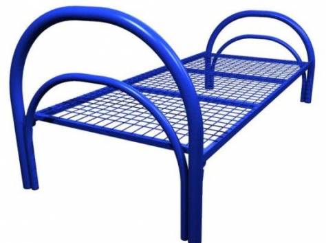 Одноярусные металлические кровати для школ, кровати для интернатов, оптом., фотография 4