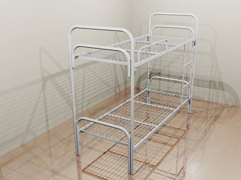 Одноярусные металлические кровати для школ, кровати для интернатов, оптом., фотография 8