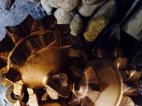 Горнорудное долото III шарошечное буровое победитовое, шарошка армированная, фотография 2