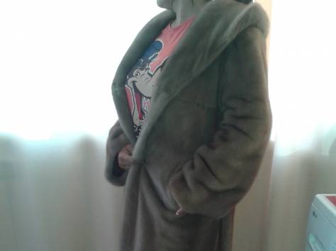 Норковая шуба песочного цвета, фотография 1