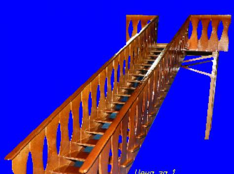 Лестницы междуэтажные деревянные на заказ, фотография 1