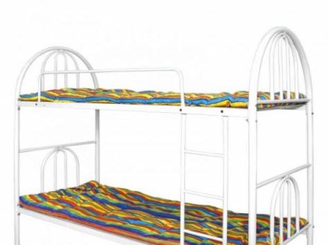 Кровать металлическая Кровать мод.Т двухъярусная, цвет белый, фотография 1