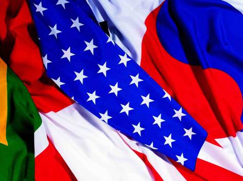 Печать флагов, настольных флажков, фотография 1