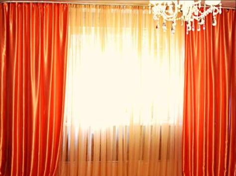 Продам комплект штор. Тюль и две портьеры. Все новое., фотография 2