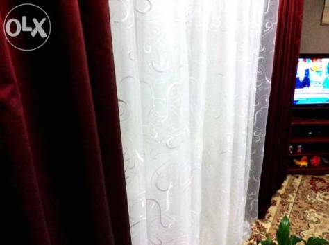 Продам готовый комплект штор. Тафта. Органза. Турецкого производства., фотография 4