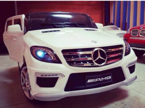 Детский электромобиль Mercedes ML 63 White, фотография 6