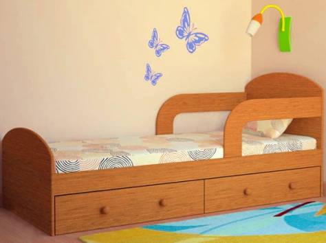 Детский подростковый кровать с ящиком на заказ в Алматы, фотография 1