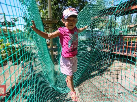 Активный отдых в Верёвочном парке в городе Алматы, фотография 5