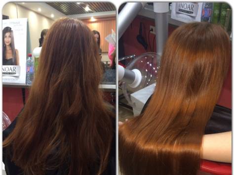 Кератиновое выпрямление, фотография 1