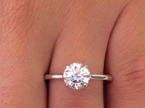 кольцо с бриллиатом 1 карат, фотография 1