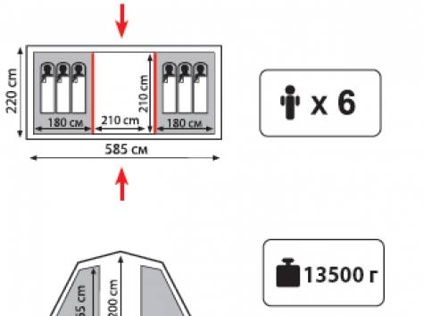 Летние Кемпинговые, туристические палатки Tramp, фотография 7