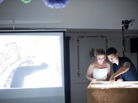 Песочное шоу на свадьбы, фотография 8