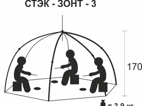 Зимняя Палатка Cтэк Elite трехместная, фотография 2