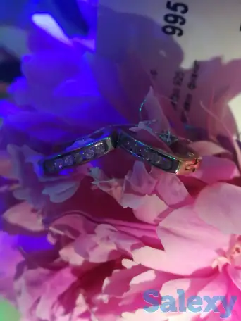 Серёжки серебро 925 проба, фотография 2