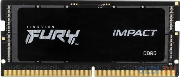 Оперативная память для ноутбука kingston fury impact so-dimm 32gb ddr5 4800, фотография 1